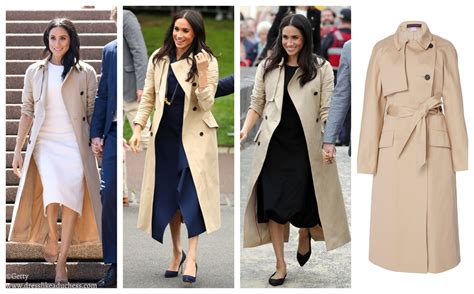 meghan markle burberry trench coat|meghan markle wrap coat.